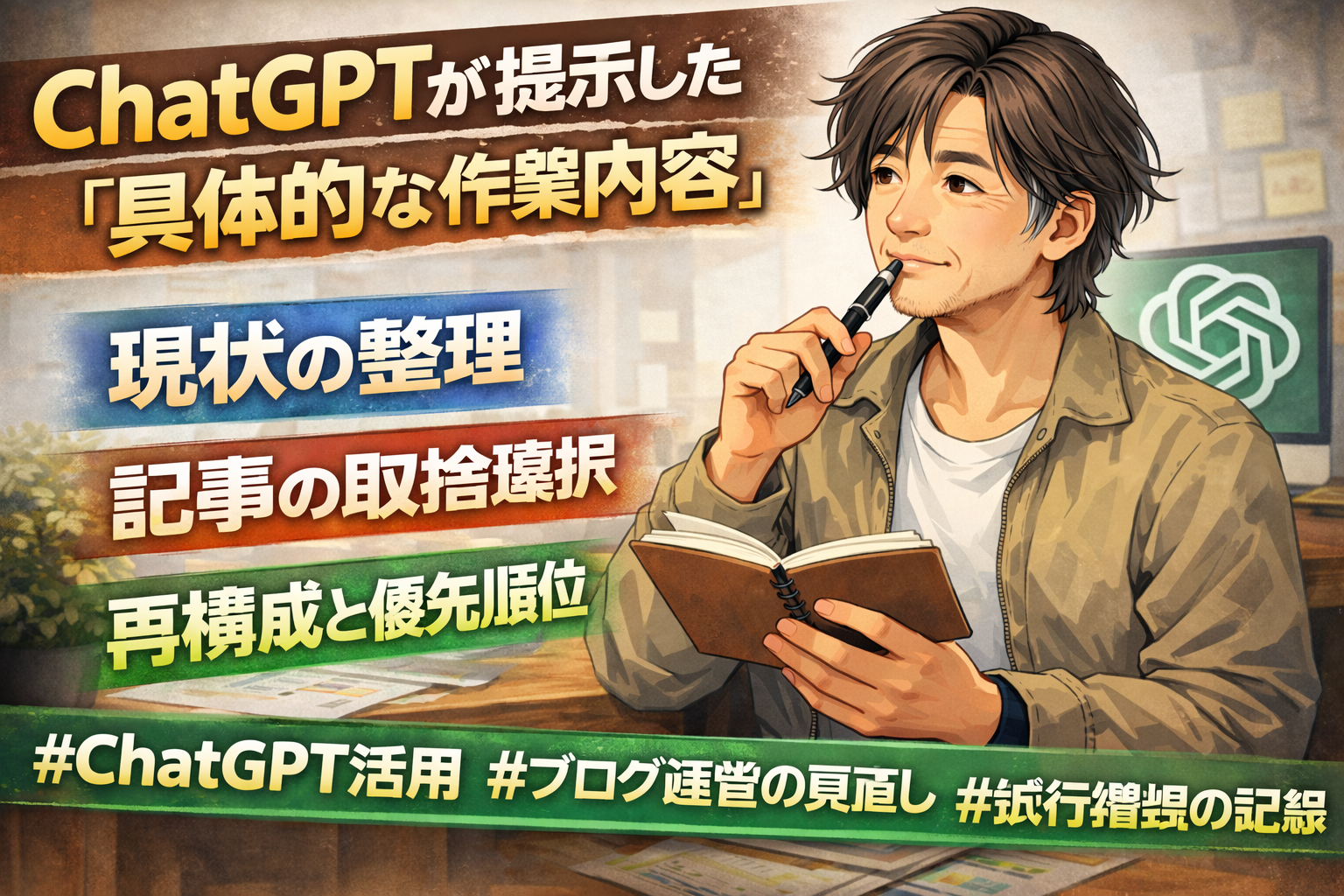 ChatGPTが提示した具体的な作業内容