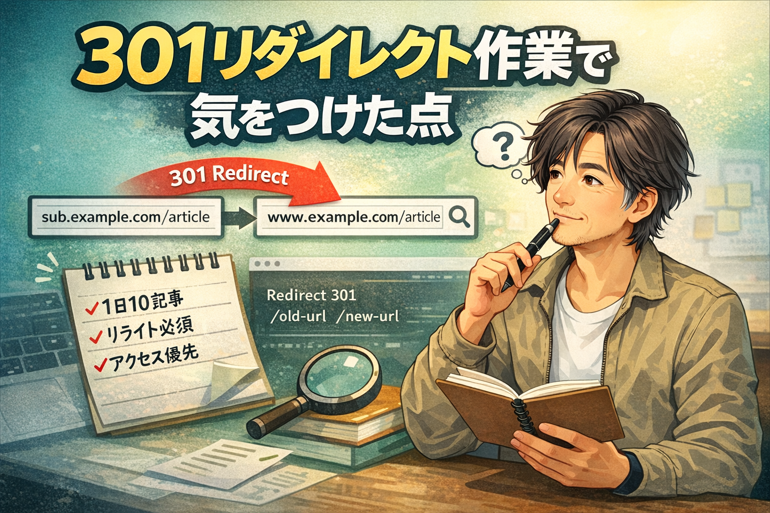 301リダイレクト作業のポイント